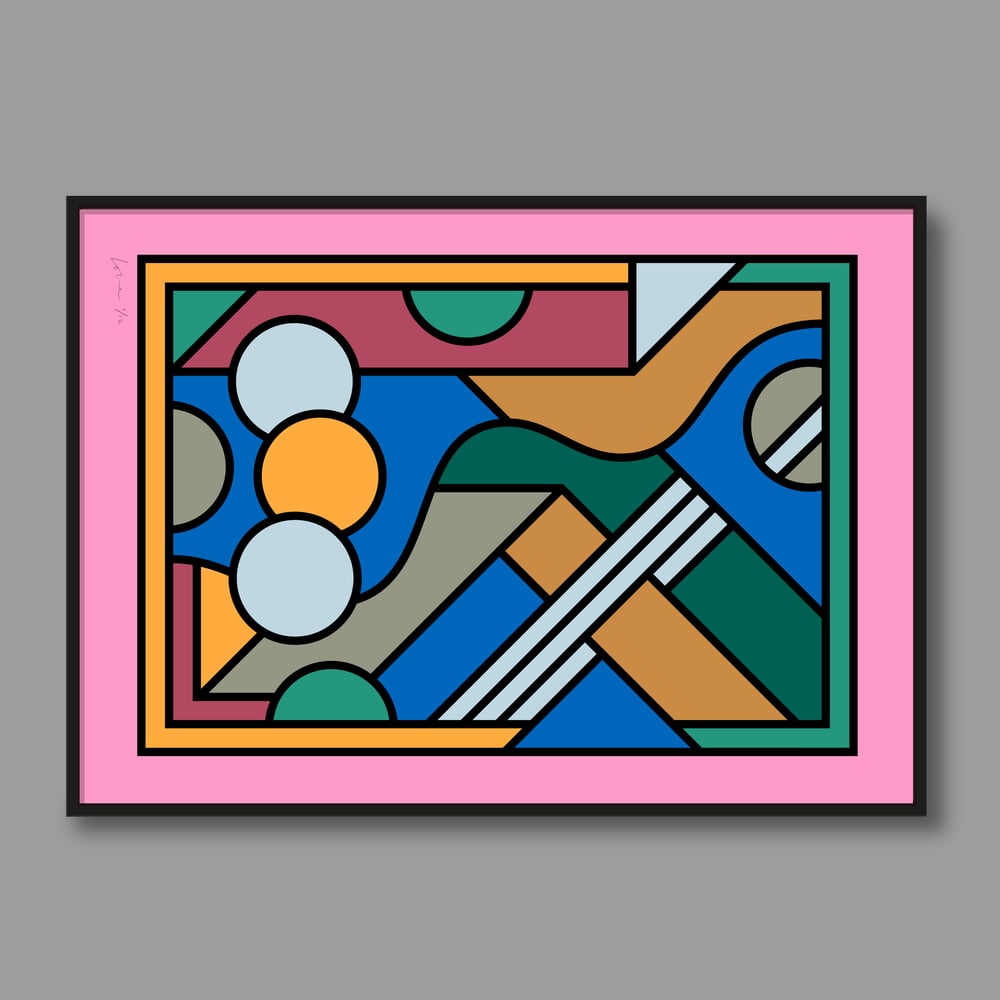 Image of Window (Pink) 50cm x 70cm