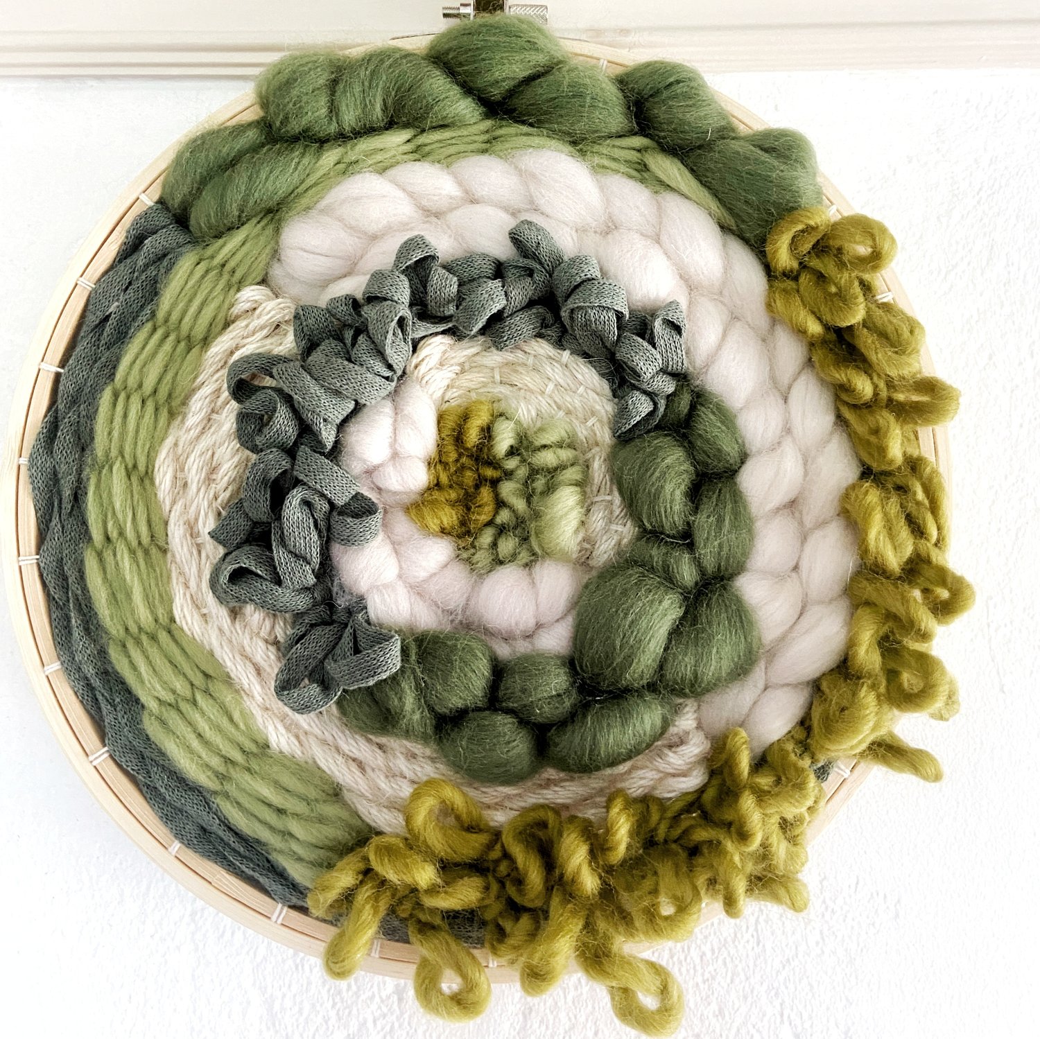Image of Meadow - large round wall hanging