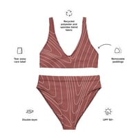 Image 4 of SOFT LINES // RECYCLED HIGH-WAISTED BIKINI SET