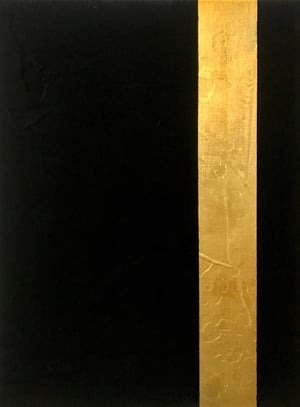 Veining - acrylic and 23 carat gold on canvas, 30x40 cm