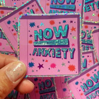 Image 1 of Anxiety Glitter Sticker