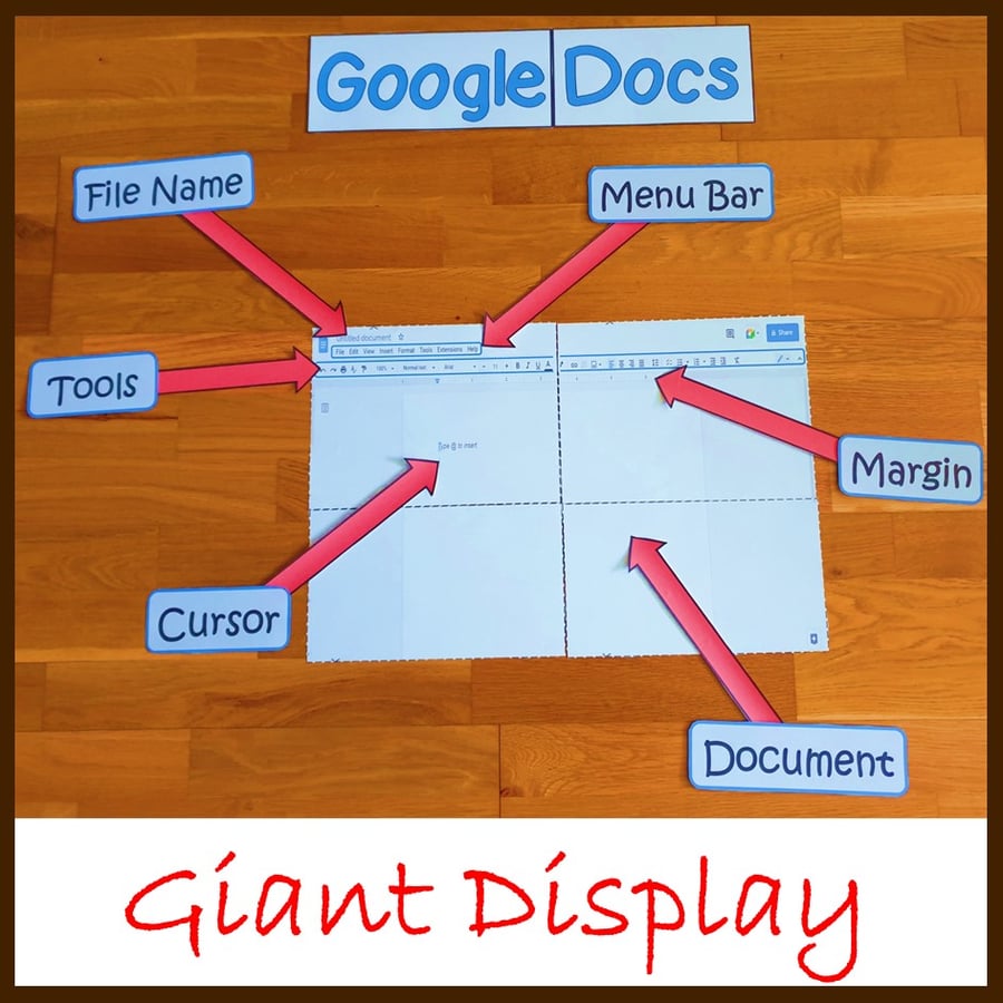 Image of Computer Lab Classroom Decor for Google Docs™ Giant Display