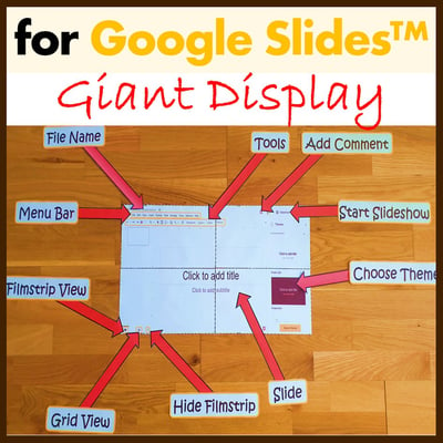 Image of Computer Lab Classroom Decor for Google Slides™ Giant Display