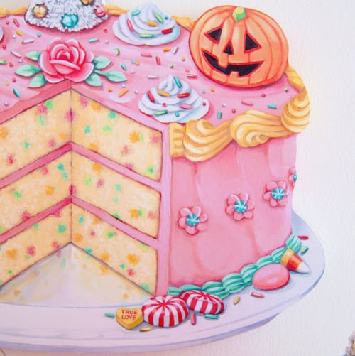 Image of Everyday is a Holiday Funfetti cake plaque 