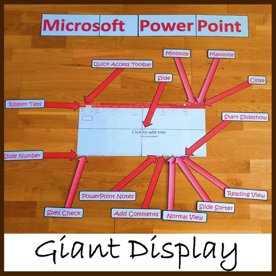 Image of Computer Lab Classroom Decor Microsoft PowerPoint Giant Display
