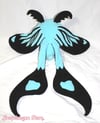 Light Blue - Long Tail Burnet Moth Plushie