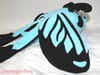 Light Blue - Long Tail Burnet Moth Plushie