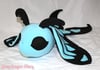 Light Blue - Long Tail Burnet Moth Plushie