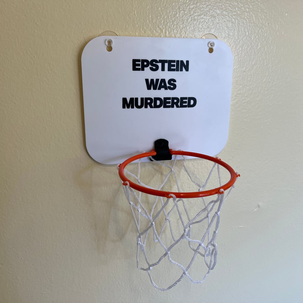 Epstein Was Murdered Mini Basketball Hoop