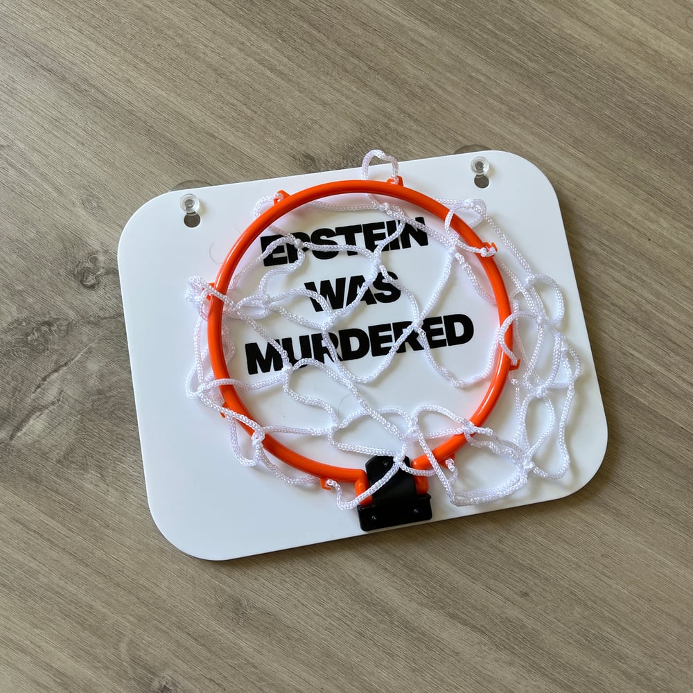 Epstein Was Murdered Mini Basketball Hoop