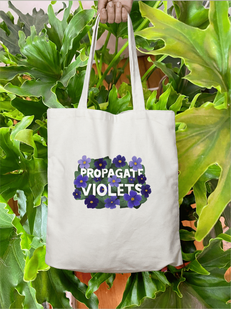 Propagate Violets Tote Bag Image 2