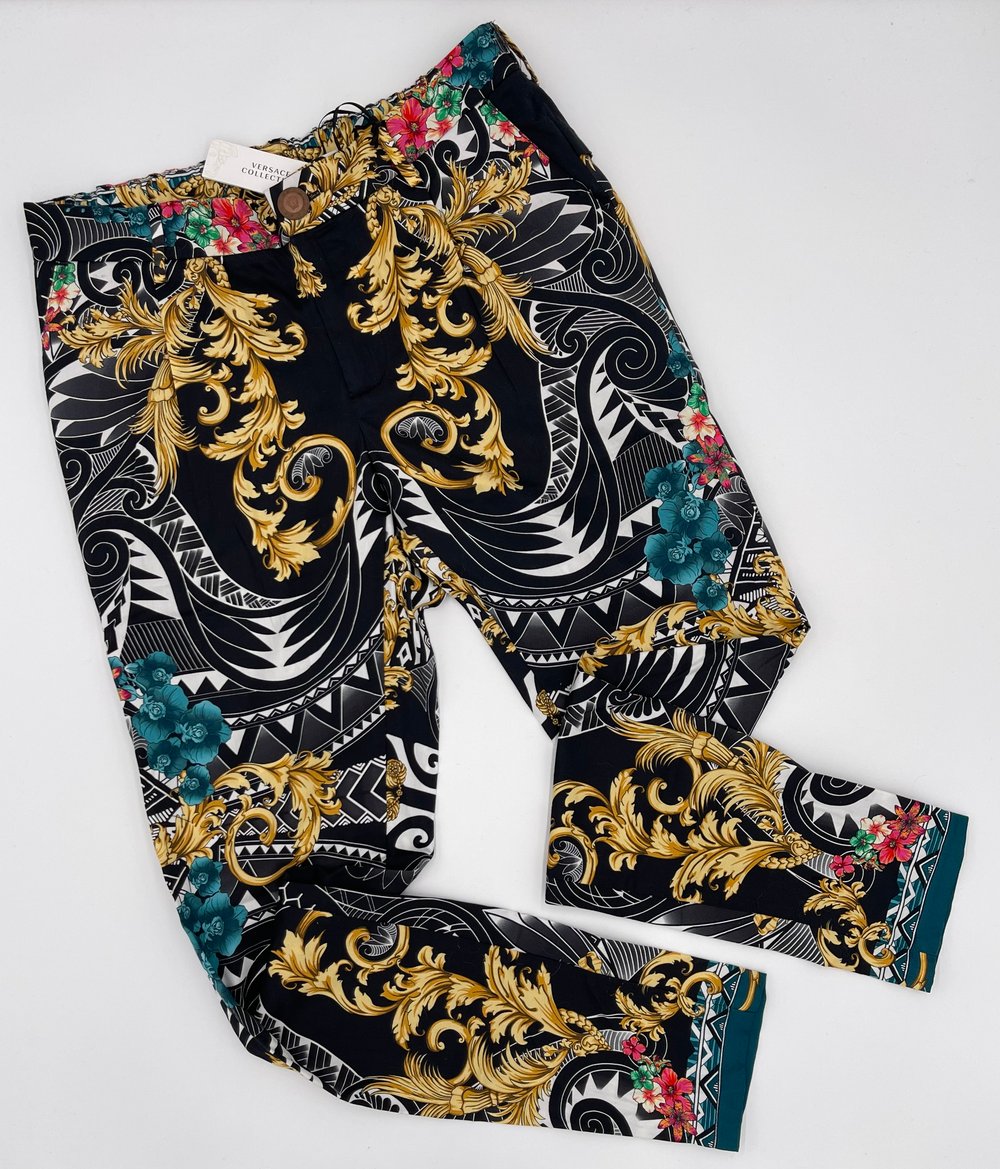 Gianni Versace Collection Silk like pants