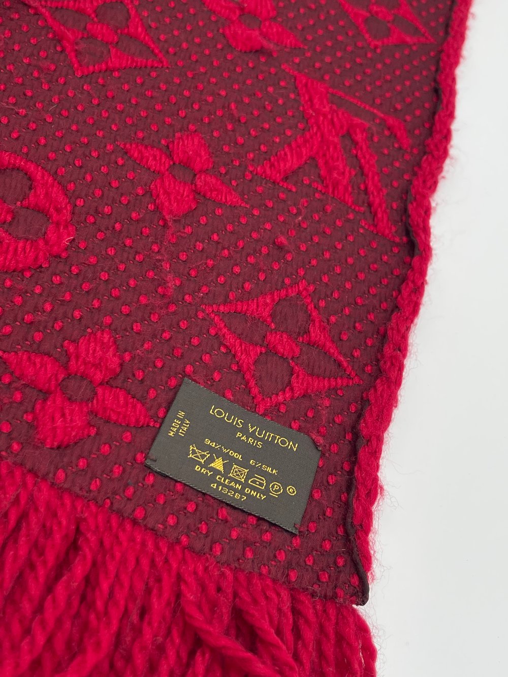 Louis Vuitton Logomania Wool Rouge
