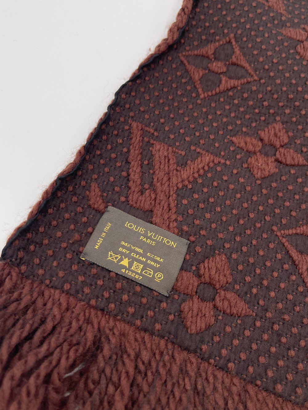 Louis Vuitton Logomania Wool Brown