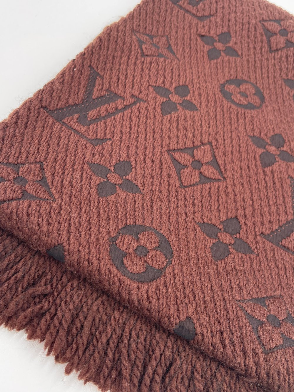 Louis Vuitton Logomania Wool Brown