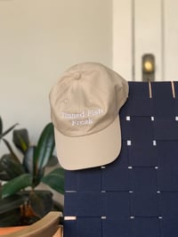 Tinned Fish Freak dad hat - stone/white