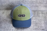 Image 1 of NH 48 - Olive Green/Blue Trucker Hat