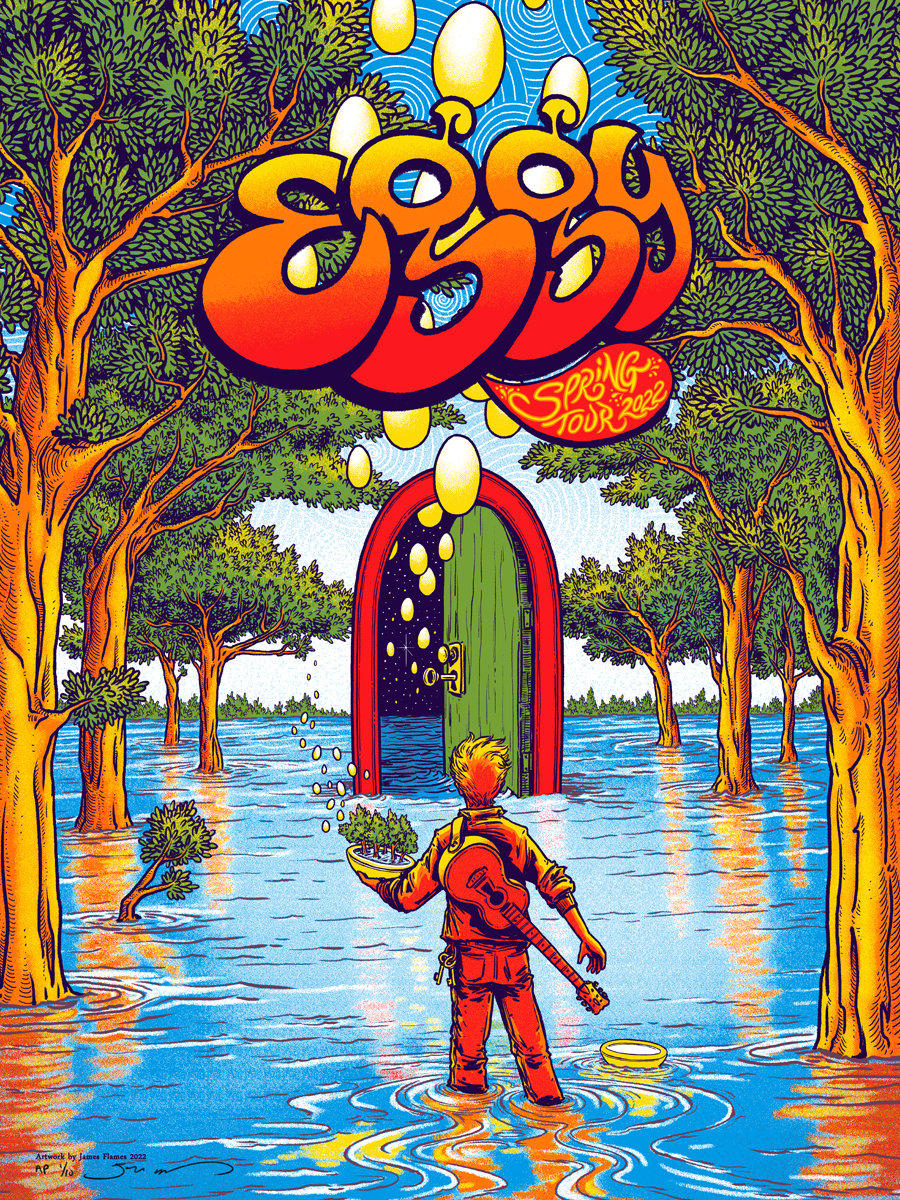 Eggy Spring Tour 2022 JAMES FLAMES Prints, Posters & Illustration