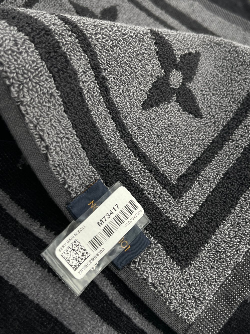 Shop Louis Vuitton Monogram Eclipse Beach Towel (M73417) by Lot