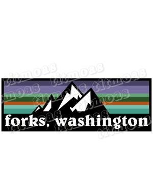 Forks Outdoorsy Sticker