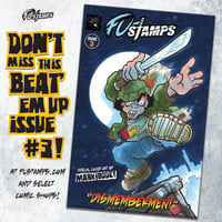FU-Stamps® issue# 3 Signed by writer and creator Rios Palante.