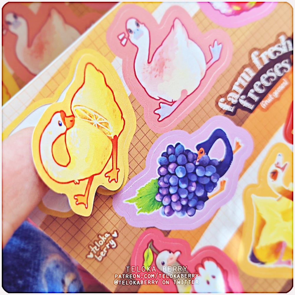 Image of farm fresh freeses stickersheet