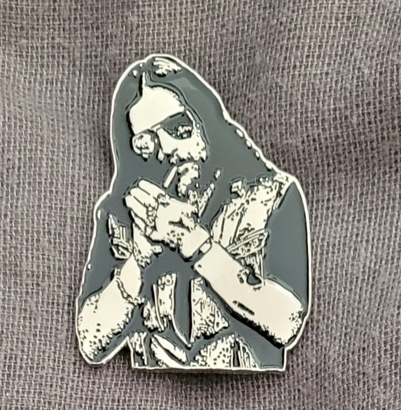 Image of Born to Raise Hell limited edition shaped enamel pin 