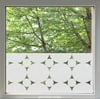 Geometrische Folie für Fenster als Sichtschutz und Dekoration