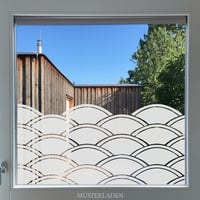 Image 1 of Fensterfolie Milchglas geometrisch