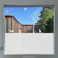 Image 1 of Fenster Folie Landschaft mit Baum und Tieren, Sichtschutz Kinderzimmer