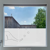 Image 1 of Elefant mit Herzen Fenstertattoo fürs Kinderzimmer