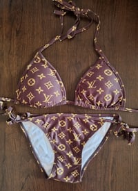 Image 2 of LV brown bikini 