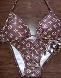 Image 3 of LV brown bikini 