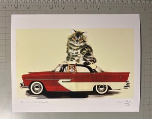Image of The owl and the pussycat. Limited edition collage print.