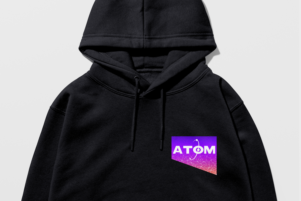 Image of Atom Repeater Organic Hoody A Black (Free UK Shipping)