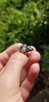 Tangerine Opal Portal Ring (size 6.5) sterling