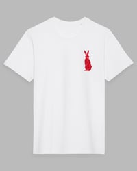 Image 1 of Rabbit: White - Red