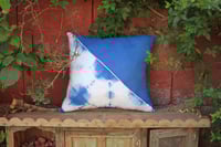 Indigo / Shibori / Linen pillow cover 