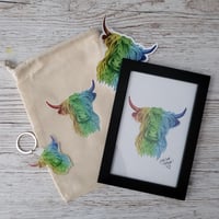 Image 1 of Rainbow Highland Cow Gift Set - Deal Pride