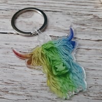 Image 2 of Rainbow Highland Cow Gift Set - Deal Pride