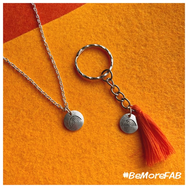 Image of Be more Fab - charity necklace and keychain