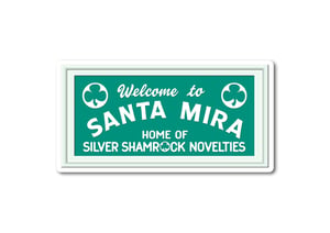 Santa Mira gloss vinyl sticker