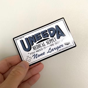 Uneeda gloss vinyl sticker