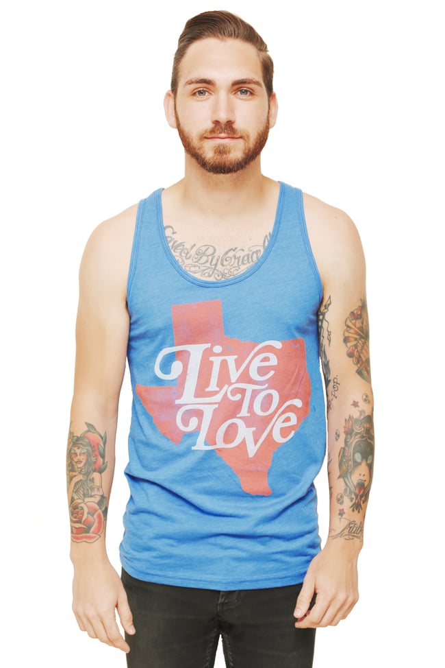 Blue Lone Star Tank