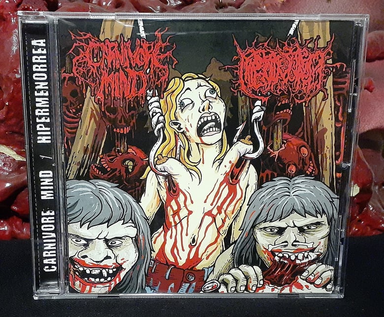 Image of CARNIVORE MIND / HIPERMENORREA Split CD