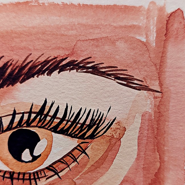 Cara's Eye Watercolor 