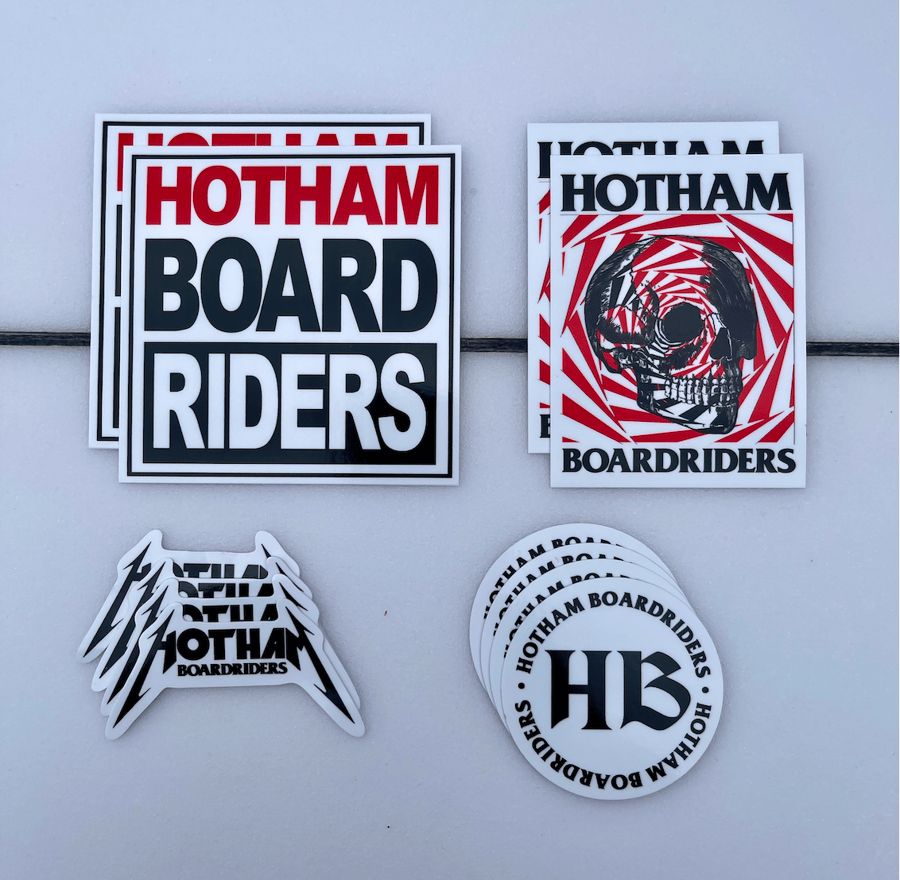 Image of HB members sticker 12 pack. (click & collect General store Mt Hotham) no shipping fee's.