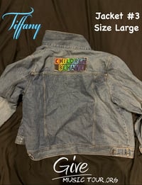 Image 2 of One of a kind Exclusive Tiffany hand painted Jean jackets