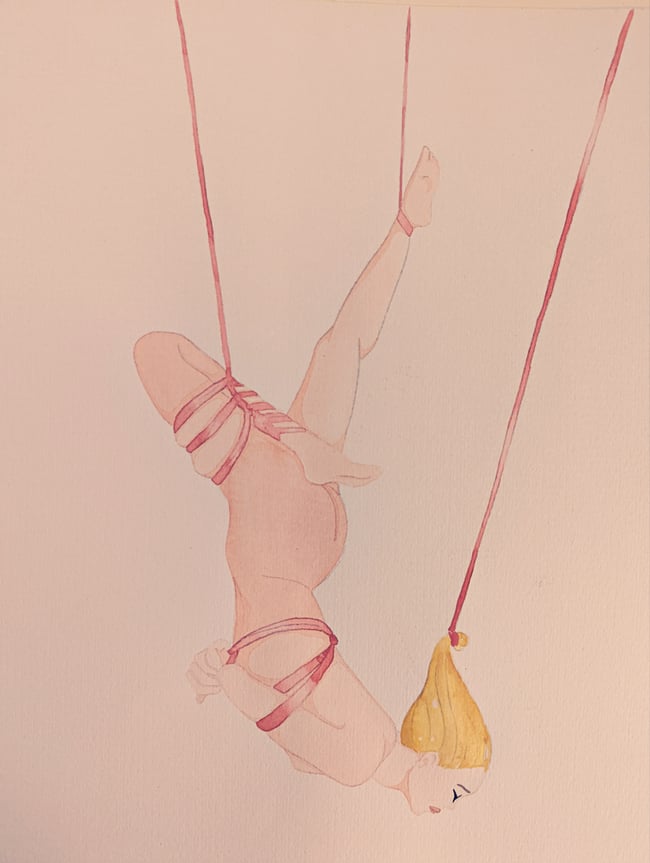 Angelica Shibari Watercolor 