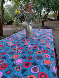 Image 1 of Tablecloth - JP Gum Blossom (Blue/Red/Orange/Purple/Black)